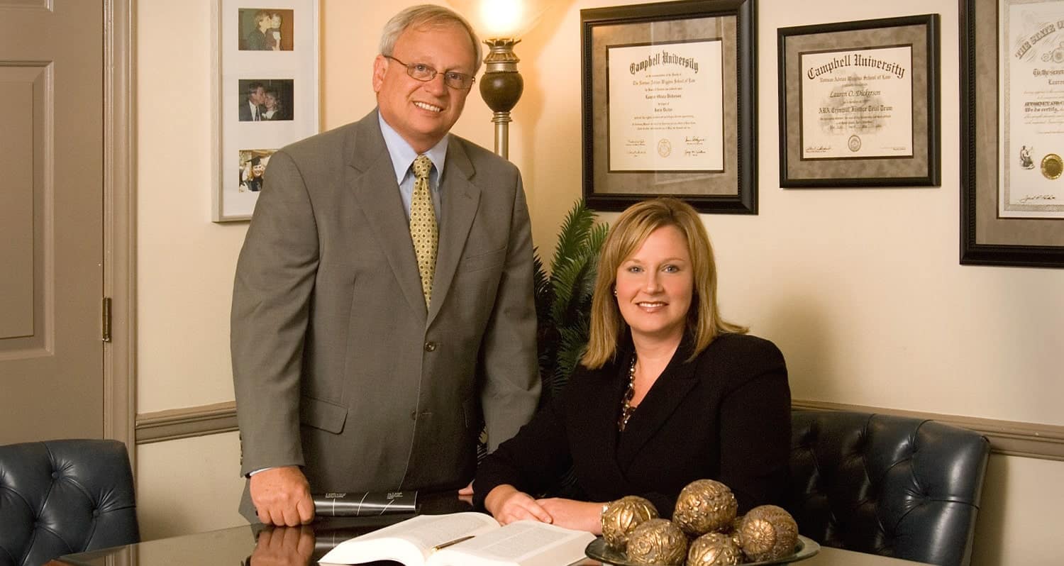 Photo of attorneys Donald Dickerson and Lauren Dickerson